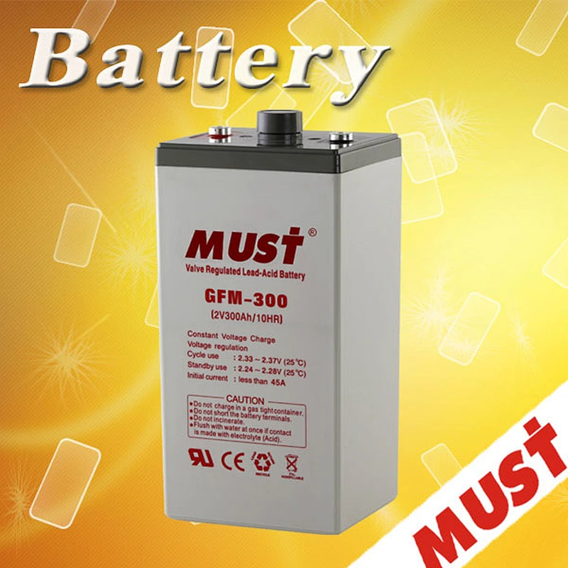 Good quality maintenance free sealed lead acid battery 2v 300ah