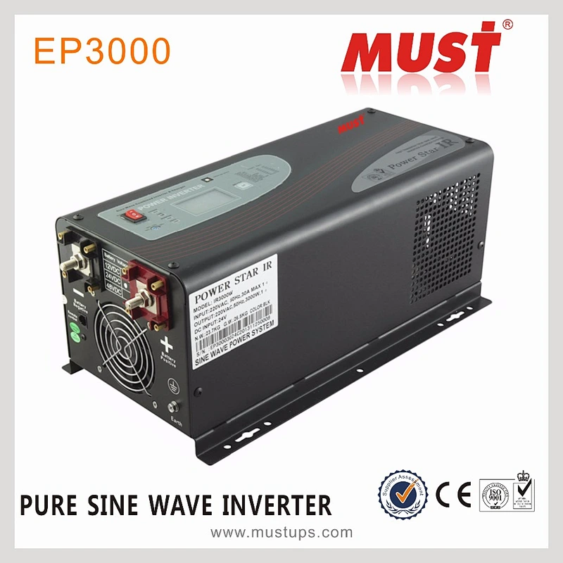 EP3000 MUST pure sine wave power inverter 12v 220v 15000w