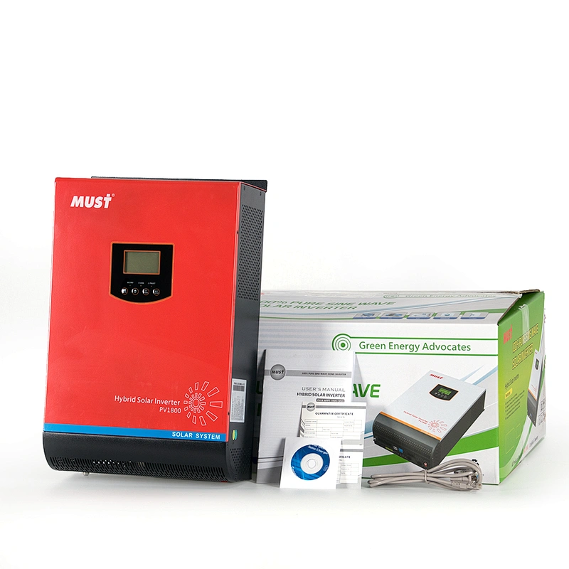 PV1800 HM 3kva dc24v to ac 220v mppt 60A solar inverter