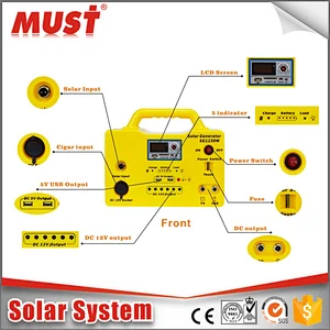 MUST HOT SALE home solar system mini Wholesale small solar generator use for portable home solar lighting system