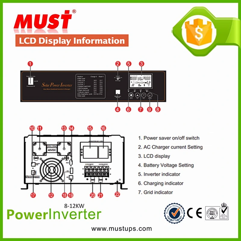 MUST 8KW Homage Inverter UPS Prices in Pakistan Power Inverter LCD