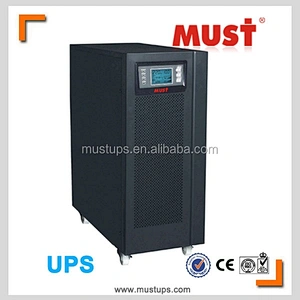 MUST POWER Competitive price hot sale 10000VA LCD display online ups, High reliablity, PF=0.8 online ups