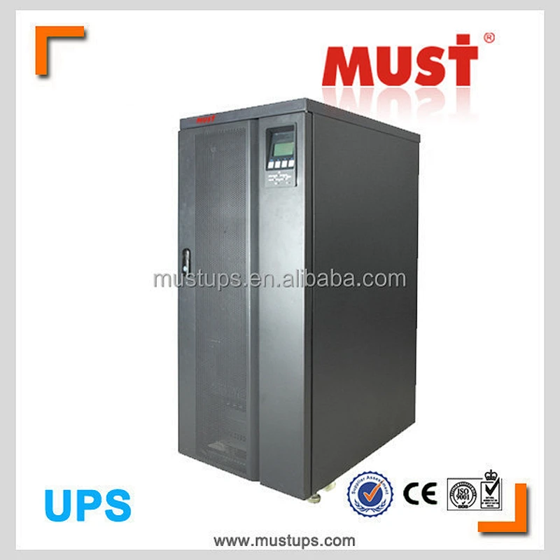 MUST POWER Online UPS 3 phase input 3 phase output high frequency 20KVA 30KVA 40KVA UPS power supply isolate transformer RS232 RS485 AS400 power supply for data center