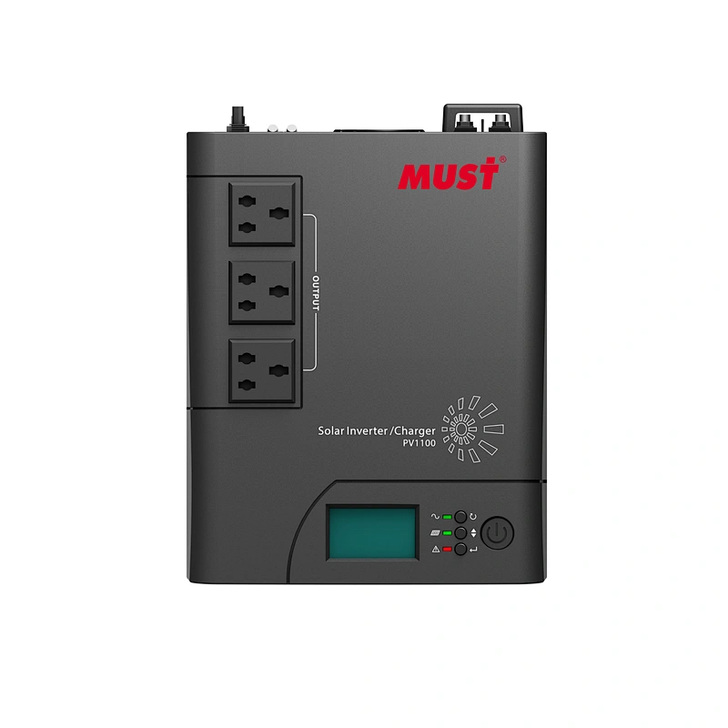 MUST grid tie solar inverter hybrid solar inverter 1.2kva to 2.4kva PWM solar charger inbuilt