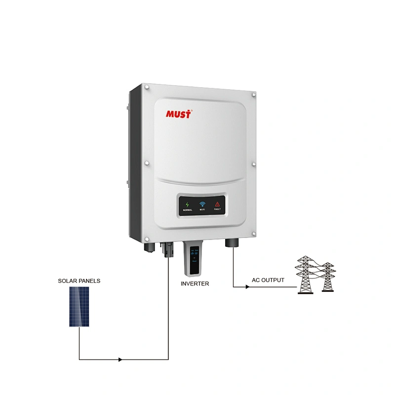 MUST solar Inverter Power Grid  Inverter 5KW On Grid