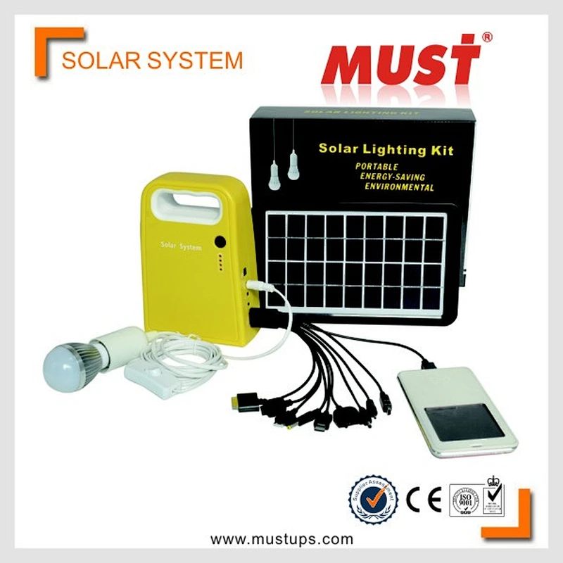 Mobile Portable Solar System with Optional MP3 Player and Radio Function