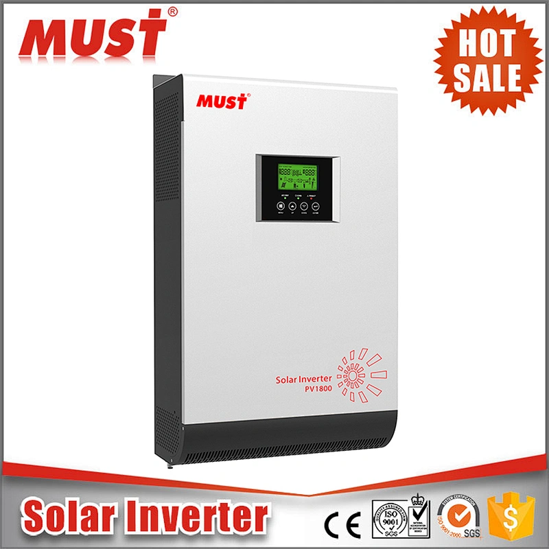 DC AC solar inverter 1600w 24v 230v pure sine wave hybrid inverter