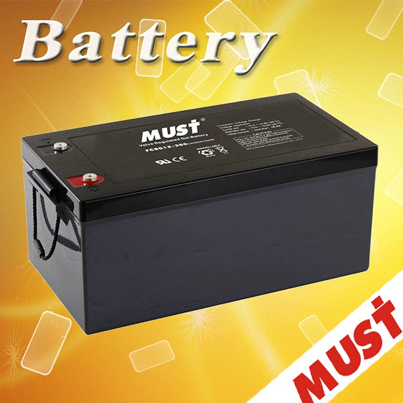 12v 260ah deep cycle gel battery/260ah solar gel battery