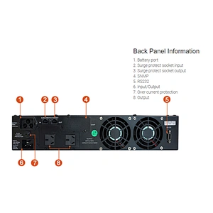 MUST Online UPS 10KVA 192vdc connect to external batter pack pure sine wave ups Интернеттегі жоғ