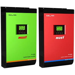 MUST 5kva 4000w 48v pure sine wave inverter mppt 60a hybrid inverter solar inverter