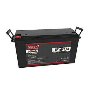 MUST Good sell solar lithium battery with black case 3 years warranty