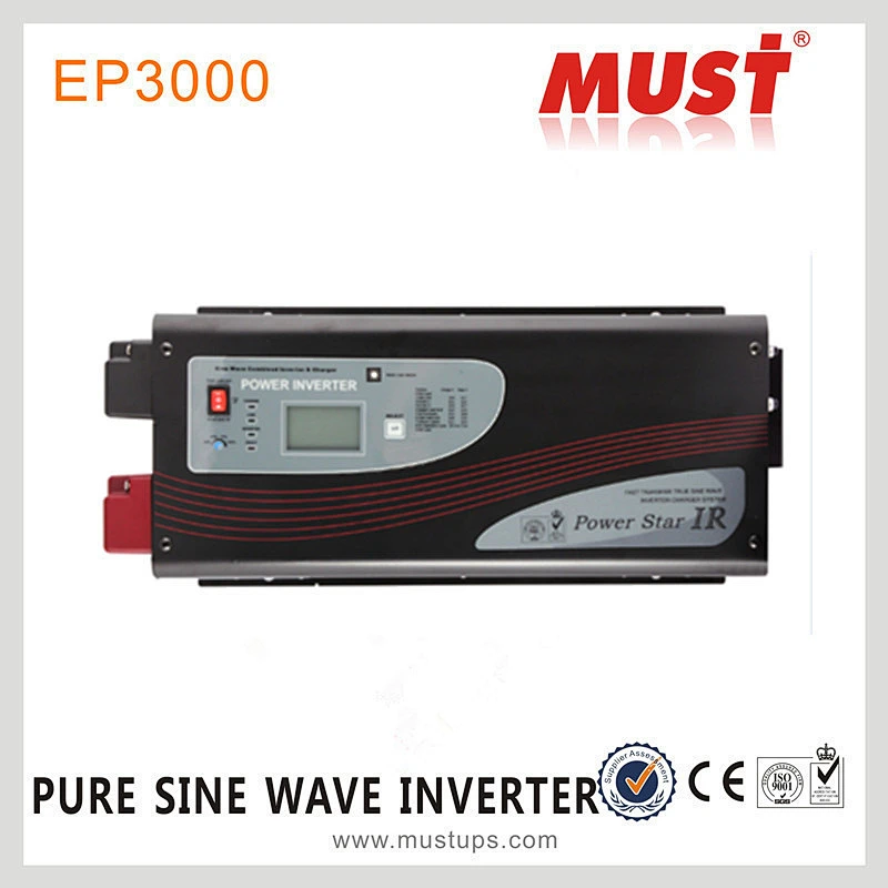 MUST 3000 watt pure sine wave ac inverter 12v to 240v