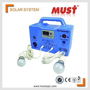 30W portable mini solar camping lamp system with build-in maintenance free battery