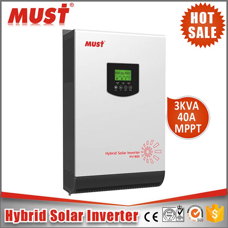Wholesale factory outlet solar energy transformer 24V DC to AC 3KVA Solar converter with battery charger