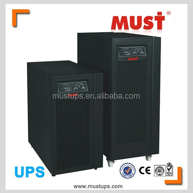 MUST POWER Competitive price hot sale 10000VA LCD display online ups, High reliablity, PF=0.8 online ups
