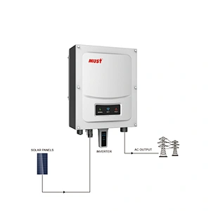 MUST 5000w grid tie solar power inverter transformerlesss 5kw solar inverter on grid 5000 w