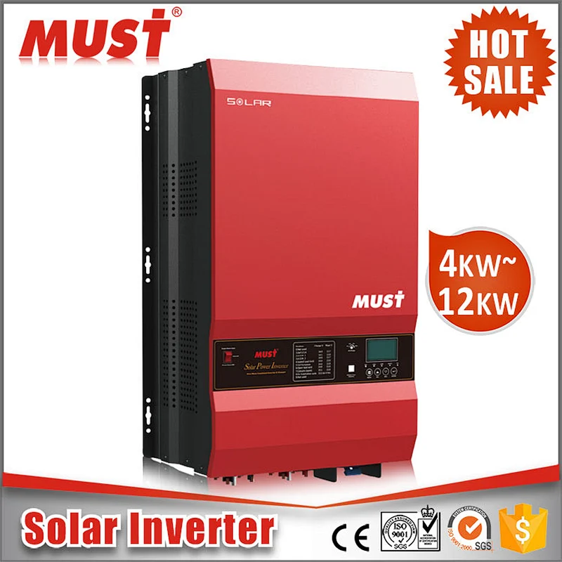 10KW Intelligent Solar Inverter 10000wats solar converter with built-in battery controller