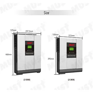 MUST high frequency off grid 80A MPPT 3kw power inverter
