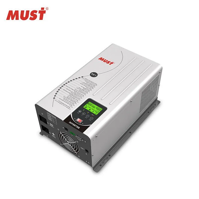 MUST 5000W pure sine wave 24v 48v 220v power split phase inverter With 80A MPPT