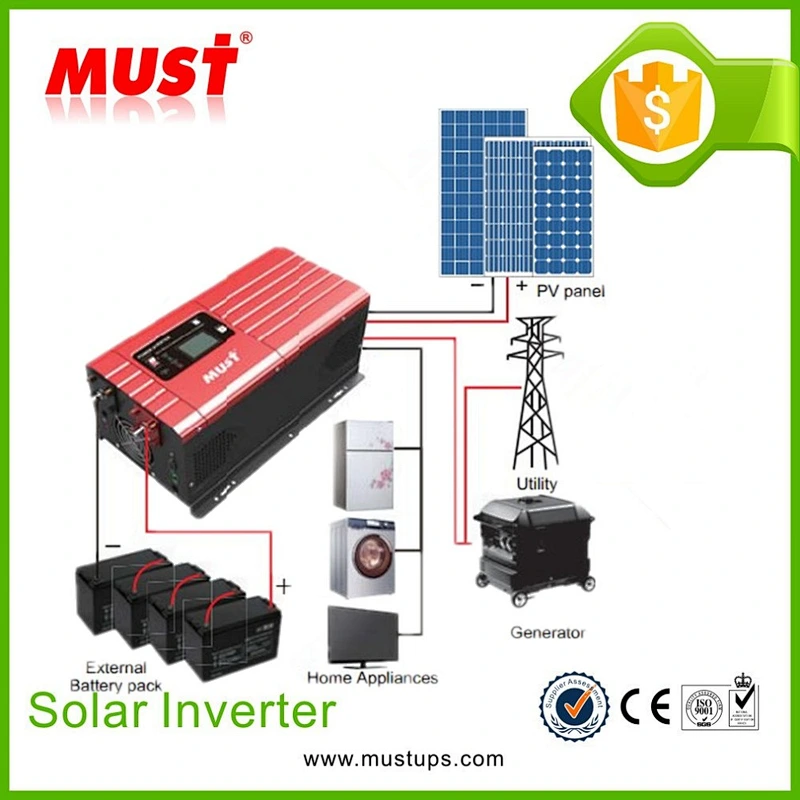 3000w pur sinus onduleur 24v dc 230v ac