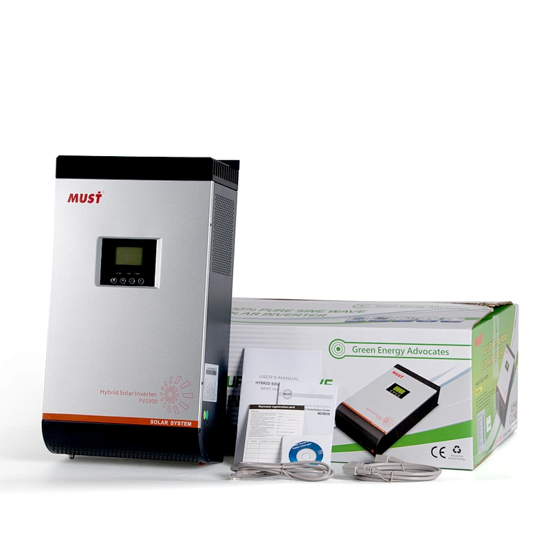 single phase hybrid solar power 5000 watt inverter 48 volt to 220 volt