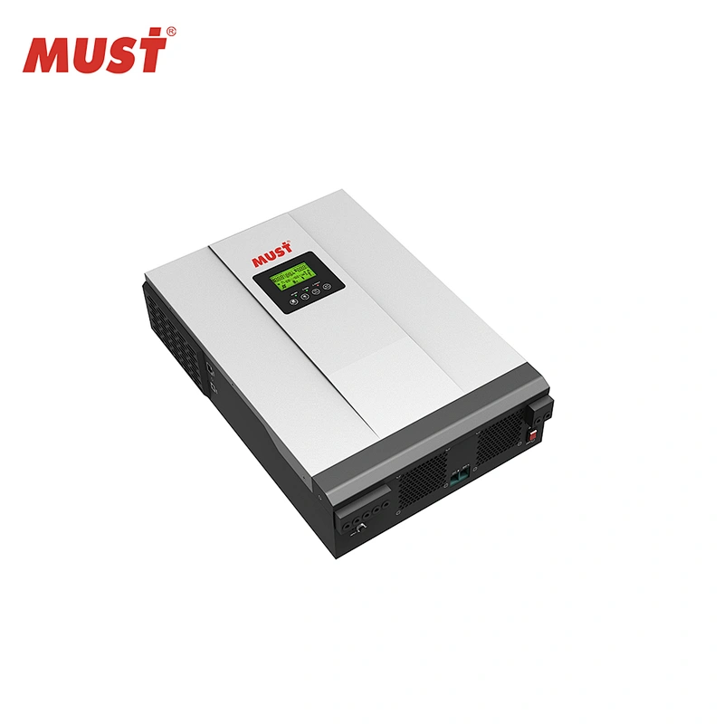 MUS High frequency hybrid inverter 5kw 48v dc to 230v ac output 80AMPS mppt pv charger inbuilt
