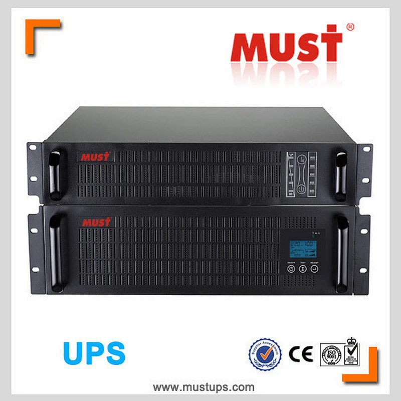 True pure sine wave 19 inch rackmount online UPS 1KVA 2KVA 3KVA 6KVA 10KVA UPS manufacturer