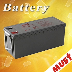 Must Brand Competitive Price 12V 200Ah Gel Sealed Lead Acid Battery for Solar Panel