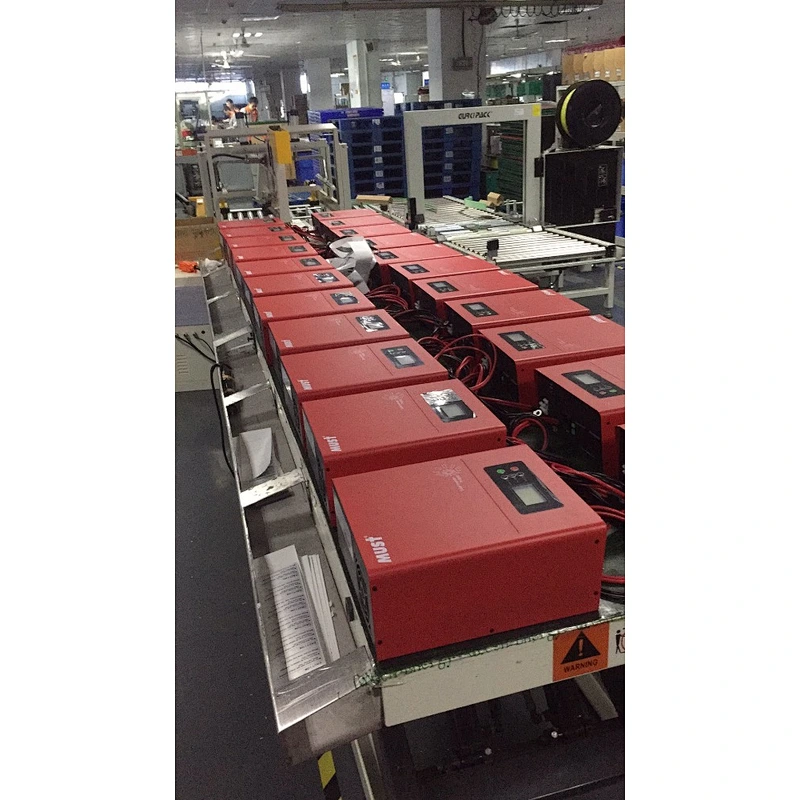 Hot  selling MUST Deep discharge protection solar inverter 1200W DC24V to AC230V pure sine wave solar inverter