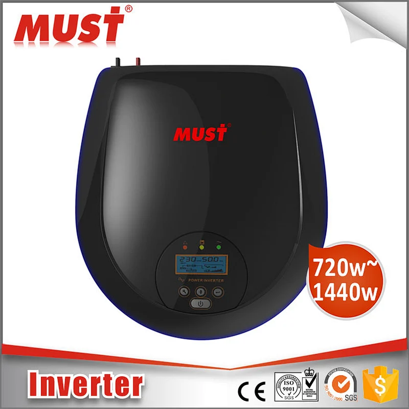 MUST POWER 800W 12V 24V DC to AC 220V 230V Output Pure Sinewave Power Inverter for home solar system