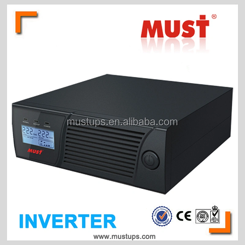 Must best supplier China manufacturer LCD+LED Screen 10A/20A Home UPS Inverter 1200VA 2400VA