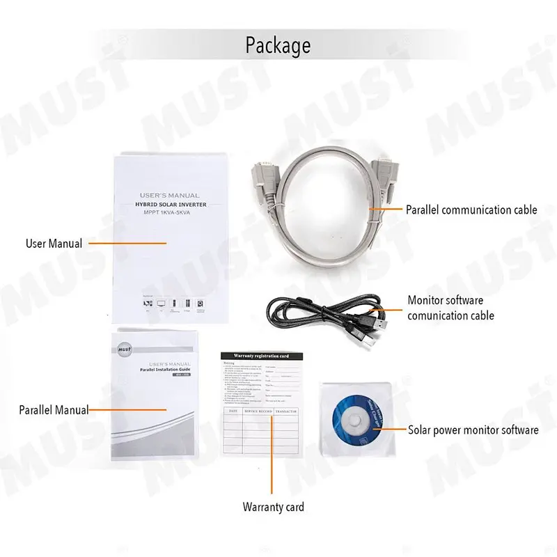 MUST Good quality solar inverter boost converter with MPPT controller