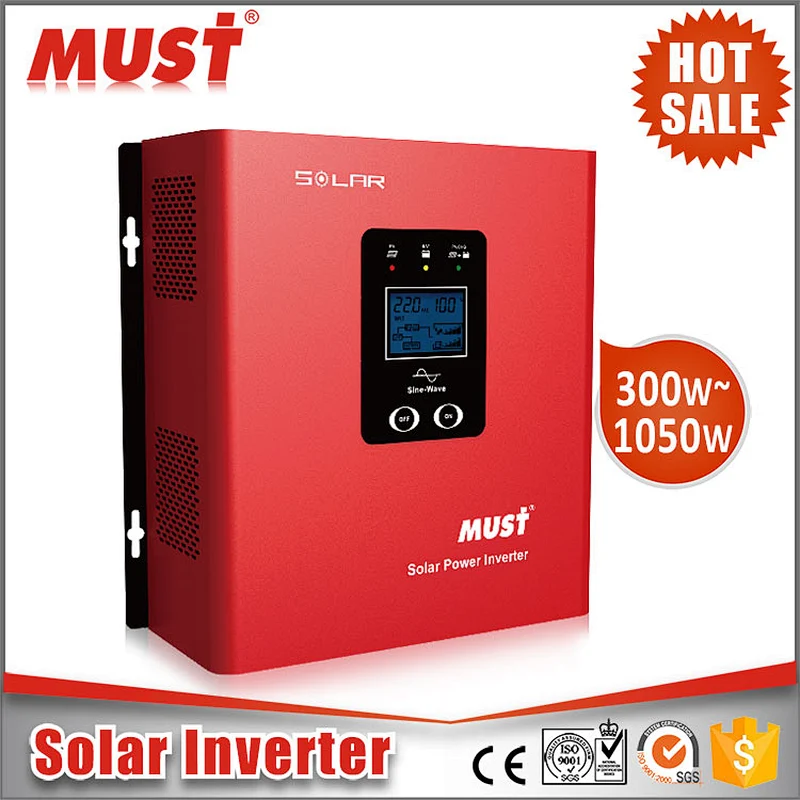 300W 700W 1050W Pure Sine Wave Hybrid Solar Inverter with Battery Charger