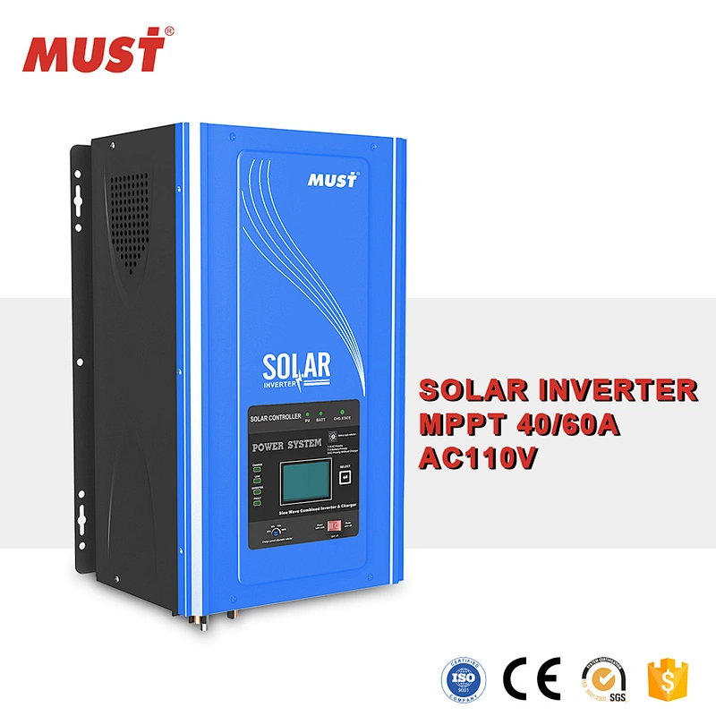 single phase 3000w 24v power supply unit 110v hybrid inverter for solar system