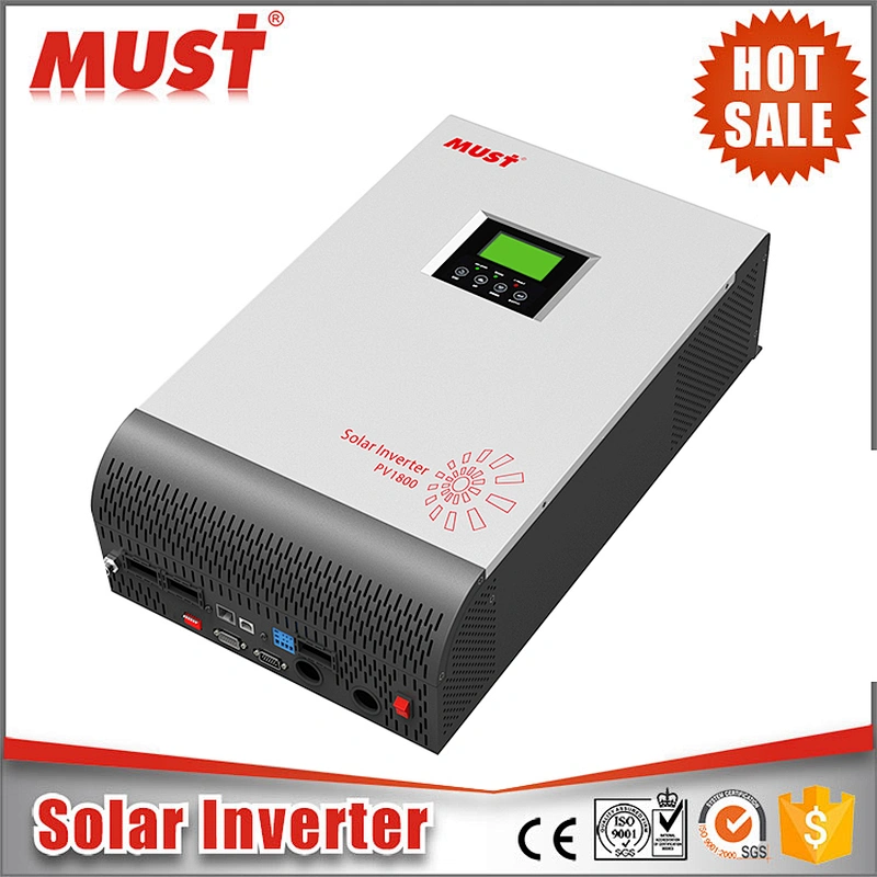 MUST NEW PV1800 100V DC panels 3kva 50A MPPT off grid hybrid solar inverter