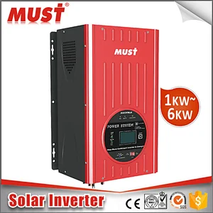 Must Power 12v 24v 3000W pure sine wave solar inverter for Home Use