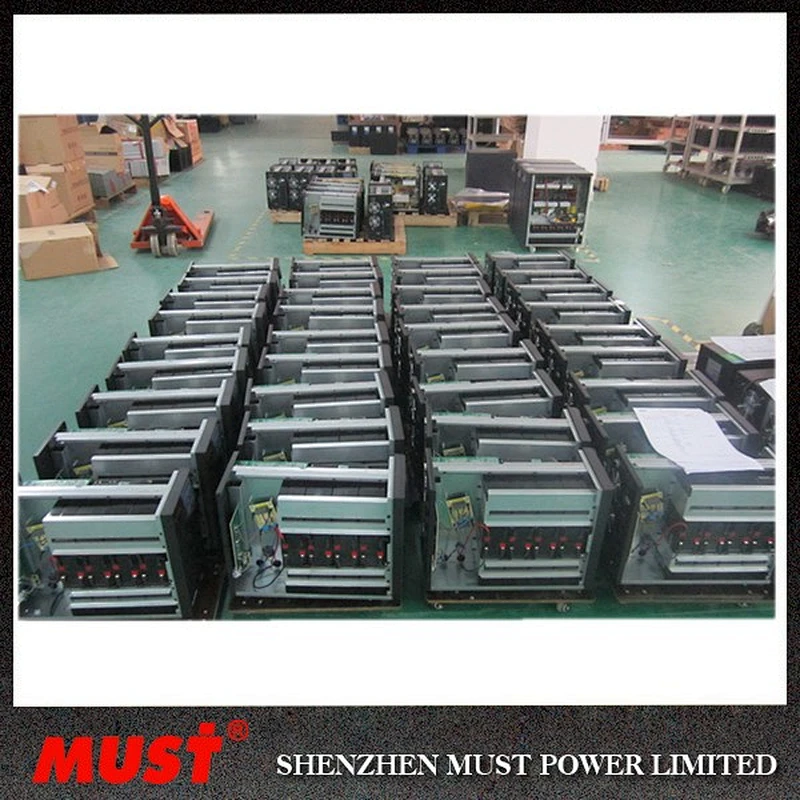 MUST POWER High frequency pure sine wave 220v ac home portable ups 3kva without battery online ups