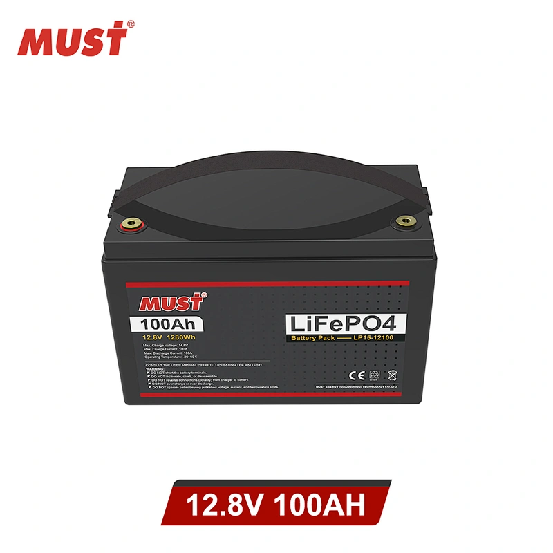 MUST LiFePO4 Battery 12V 100AH for Solar System