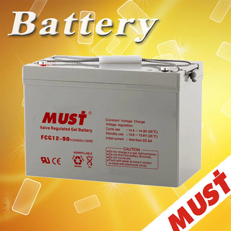 Must Brand Competitive Price 12V 200Ah Gel Sealed Lead Acid Battery for Solar Panel