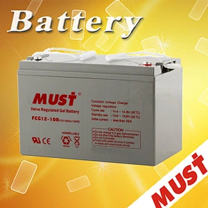 Must Brand Competitive Price 12V 200Ah Gel Sealed Lead Acid Battery for Solar Panel