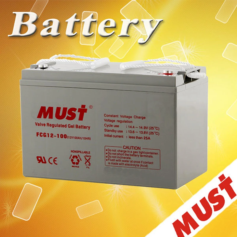 Must Brand Competitive Price 12V 200Ah Gel Sealed Lead Acid Battery for Solar Panel