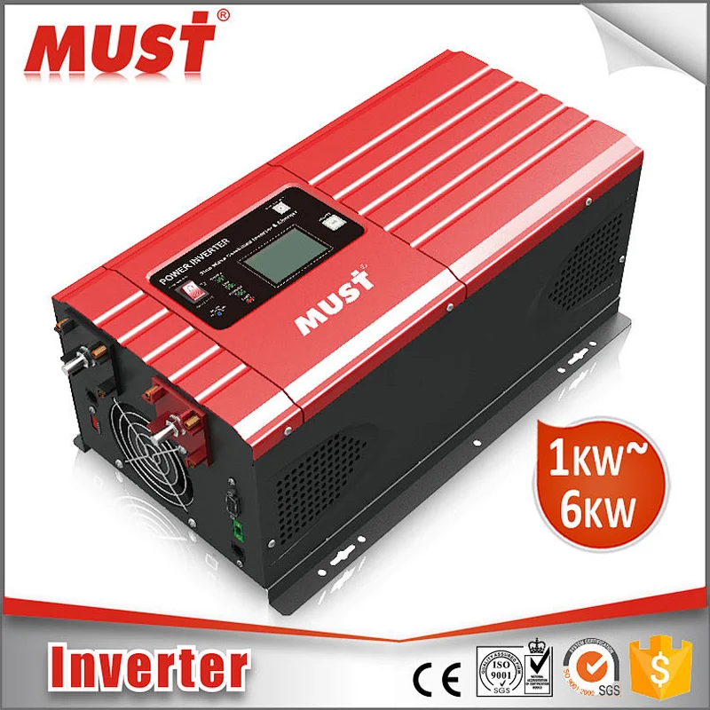 MUST EP3000 PRO High quality Power inverter 1500W 12/24/48VDC frequency converter ac smart pure sine wave reverse polarity