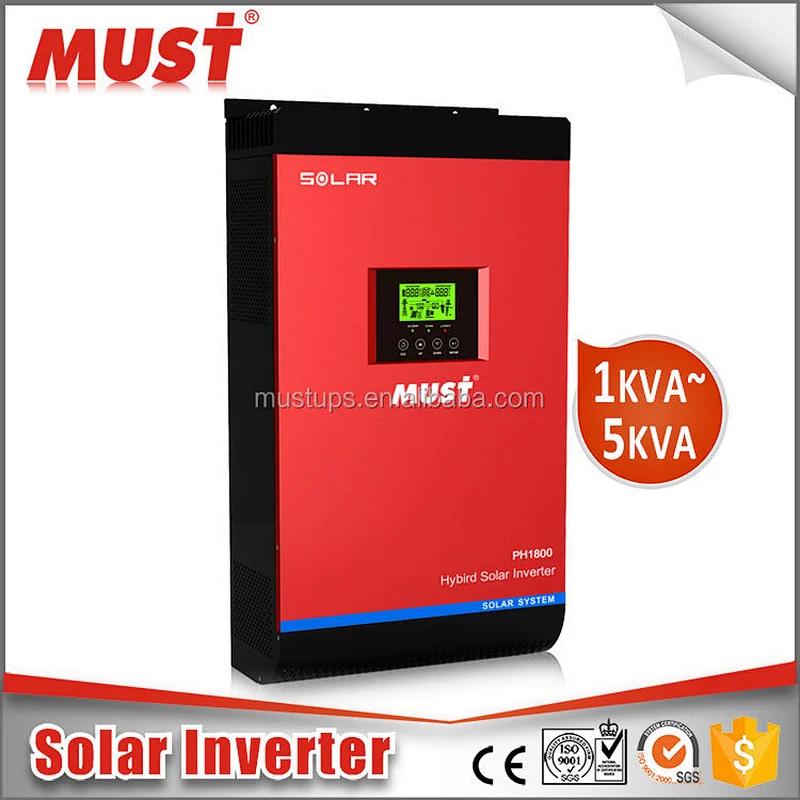PH1800 Series 4kva/5kva Off Grid Ac Dc Hybrid Solar Power Inverter