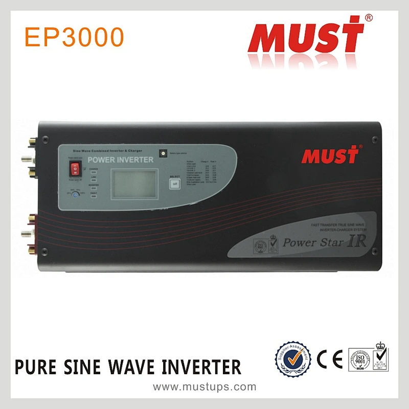 Remote control ,Overload protection,battery priority 3000w ups /home inverter