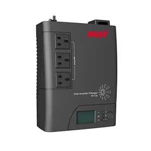 MUST Hybrid grid tie solar inverter with PWM solar charger controller inbuilt 1kva to 2kva falownik