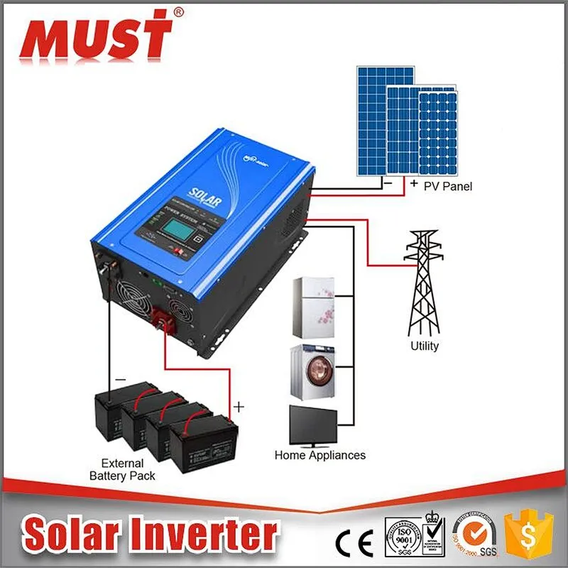 DC to AC MUST solar inverter 48v 110v 4000w