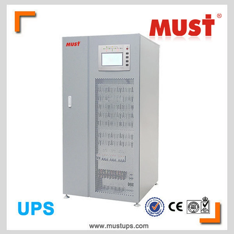 LCD display low frequency 3 phase input and output online UPS 100KVA 120KVA 160KVA UPS manufacturer