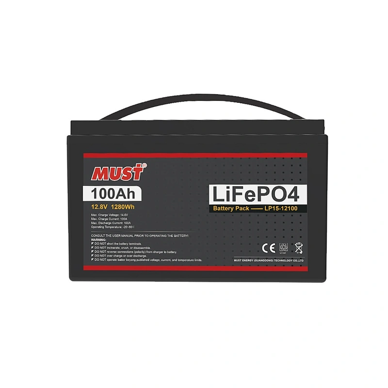 MUST LiFePO4 Battery 12V 100AH for Solar System