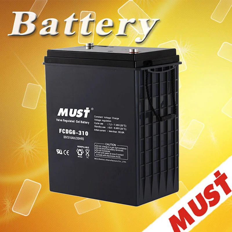 Must best supplier MUST 12V 260Ah Battery 12V Tubular Gel Battery 2V AGM Battery for Solar System