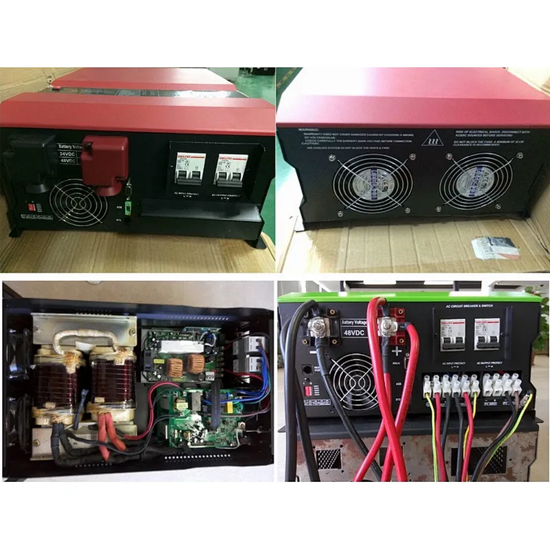 High frequency solar inverter with 4KW/5KW/6KW rated power with 80A charger controller in-built